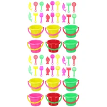 Bucket Beach Sand Toy Toysmini Child Buckets Kidssetkid Pool Motel Partypailcollapsible Sandyfoldablepails Children 