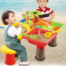 Bucket Sand Water Table Outdoor Garden Sandbox Set Play Sand Table Kids Outdoor Play Water Summer Beach Toys Children Gift