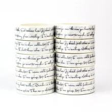 Bulk 10pcs/Lot Decorative English Aphorisms Japanese Paper Washi Tapes for Planner Adhesive Masking Tape Cute Stationery