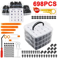Bumper Retainer Clips Car Rivets Fasteners Kit Auto Push Pin Door Trim Panel Fender for GM Ford Toyota Honda Chrysler Trucks