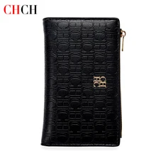 CHCH Fashion Short Wallet Women's Small Wallet Simple Square Trifold Wallet Women's Coin Purse