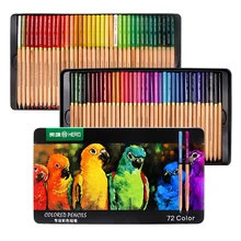 CHENYU 24/36/48/72 Colors Metal Box Colored Pencils Colouring Pencils Oil Based Assorted Colours for Artists Kids Layering Gift