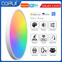 CORUI LED Ceiling Light RGBCW Indoor Dimmable Smart Ceiling Lamp WIFI+BLE Timer Control HomeKit APP Work With Alexa /Google Home