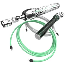 CROSSROPE Jump Rope set Weighted Jump Rope High Speed Tangle Self-Locking Spiral Jump Rope  Exercise Fitness  Crossfit