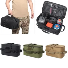 Camping Bag Gas Tank Storage Bags Large Capacity Ground Nail Tool Bag Gas Canister Picnic Cookware Utensils Organizer Camp Tool