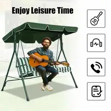 Canopy Swing Cover Garden Courtyard Outdoor Swing Chair Chair Swing Awning Canopy Hammock Replacement Summer Sunshade Roof W8u8