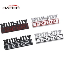 Car 3D Metal Chrome Sticker Emblem HILLBILLY EDITION Badge Car Tail Trunk Side Body Scratch Styling Stickers Auto Accessories