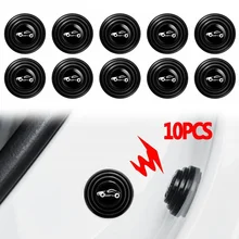 Car Anti-shock Silicone Pad Self-adhesive Black Shock-proof Pad Soundproof Cushion Rubber Pad for Crash Pad Car Door Hood Trunk