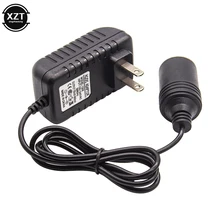Car Cigarette Lighter 220V Mains Plug to 12V Socket Adapter Converter 600MA AC DC EU UK US Plug Universal Car Cigarette Lighters