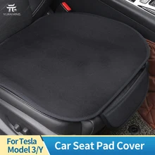 Car Cushion For Tesla Model 3 Y Universal Breathable Sweatproof Front Rear Seat Cushion Covers Four Seasons Car Seat Pad Cover