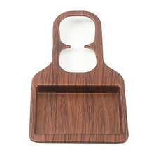 Car Peach Wood Grain Rear Water Cup Holder Panel Cover Trim Decoration Sticker for Honda CRV CR-V 2017-2021 Accessories