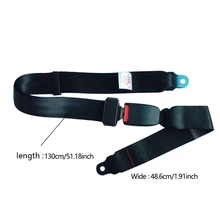 Car Safety Belt Safety Two Bolt Point Adjustable Belt black Universal Car Vehicle Belt Extension Extender Strap 88-130CM