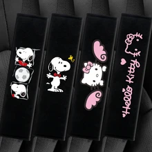 Car Seat Belt Shoulder Cover Cartoon Cute Cotton wool Extended Seat Belt Protective Cover Car Interior Accessories