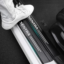 Car Sticker Carbon Fiber Decorative Strip Door For Nissan SENTRA auto Accessories