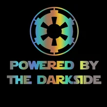 Car Stickers Galactic Empire Text Stickers Car Decals Waterproof Stickers Car Window Decorative Patterns Die Cut Car Accessories