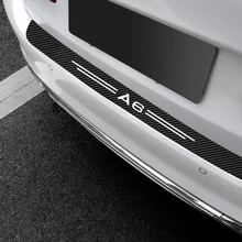 Car Trunk Door Sill Protection Sticker Cover Anti-scratch Decals For Audi A6 2004 2005 2007 2012 2013 2014 2015 2016-20212022