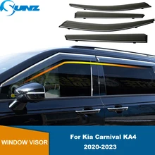 Car Window Accessories For Kia Carnival KA4 2020 2021 2022 2023 Window Deflector Rain Guard Visor Window Rain Shelter Shield