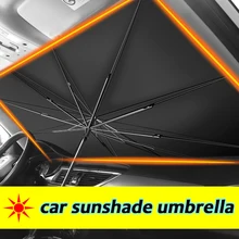 Car Windshield Sunshade Umbrella Type Sun Shade for Car Window Summer Sun Protection Heat Insulation Cloth Snow Blocked