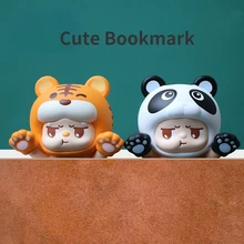 Cartoon Animal 3D Stereo Bookmark Cute Marker Tiger Pig Panda Bookmarks For Book Of Pages Kids Gifts School Stationery Supplies