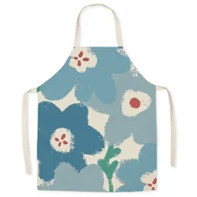 Cartoon Animal Strawberry Print Pinafore Antifouling Sleeveless Aprons for Men Women Restaurant Baking Accessories Kitchen Apron