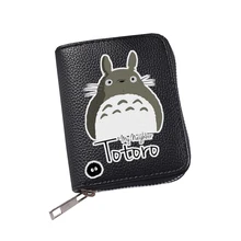 Cartoon Cat Zipper Wallets Credit Business Card Holders PU Leather Purses High Quality