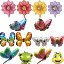 Cartoon Insect Aluminum Film Balloon Cute Bee Butterfly Sunflower Helium Balloon Kids Birthday Party Dcoration Toys Ball