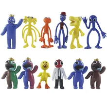 Cartoon Rainbow Friend Birthday Party Decoration Doll Handmade Model Mouth Monster  Peripheral Decoration Baby Shower Boy Gift