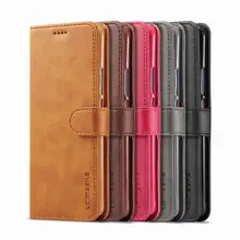 Cases For Honor 8X 9X Cover Case Luxury Vintage Magnetic Closure Wallet Flip Plain Leather Phone Bags For Huawei Honor 8 X Coque