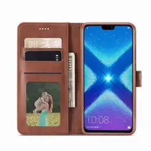 Cases For Huawei Y9 2019 Cover Case Magnetic Flip Luxury Vintage Plain Stand Wallet Leather Phone Bags For Huawei Y 9 2019 Coque