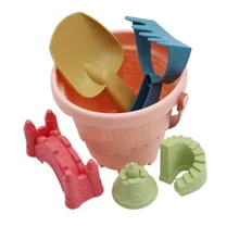 Castle Model Sand Mold Tools Beach Toys Rubber Dune Children Summer Toys Set Ins Seaside Sets Outdoor Baby Bath Toy for Kids