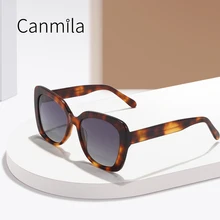 Cat Eye Polarized Sunglasses Woman Oversize Fashion Sun Glasses Personality Outdoor Ladies Sunglasses Oculos De Sol BS8099