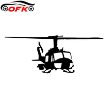 Characteristic Design Style Helicopter Car Sticker Vinyl Delicate Decal Art Graphical 18.2cm*7.2cm