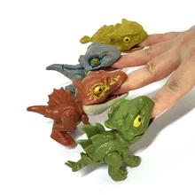 Cheap Finger Dinosaur Fidget Toys Dino World Figure Interactive Autism Bite Jurassic Children Cretaceous Xmas Gift Free Shipping