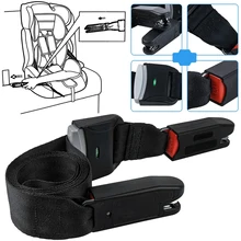 Child Seat Safety Strap Belt 4.9ft Car Baby Seat Fixing Straps Compatible with ISOFIX Baby Seat Belt with Adjustable Lock Button