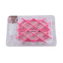 Children Baking Rhombus Cookie Fudge Cutter Mould Cartoon Home Biscuit Stamp