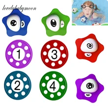Children Hot Summer Throwing Toy Funny Swimming Pool Diving Game Toys for Children Dive floating eye digital flying saucer toy