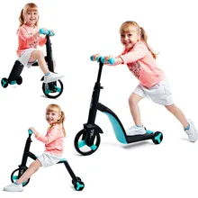 Children Scooter Tricycle Baby 3 In 1 Balance Bike Ride on Toys for 2-5 Years Children for Learning Walk Scooter Toys for Kids