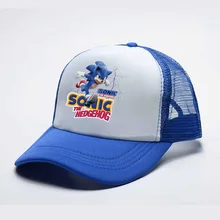 Children's Caps Cartoon Sonic hat Kid Baseball Cap for Girls Boy Hats Sunscreen Baby Hat Hip Hop Printed baseball cap Kids