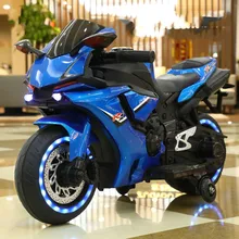 Children's Electric Motorcycle for Boys Children's Electric Car Baby Flash wheel Motorbike for Kids Ride on Cars 1-8 Years Old