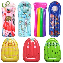 Children's Inflatable Floating Row Color Unicorn Fruit Pattern Play Water Toys Pool Party Swimming Practice Summer Surfboard XPY