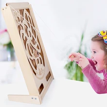 Children's Labyrinth Toy Wooden Pinball Hole Educational Toys for Kindergarten Parent-child Interactive Training Gifts
