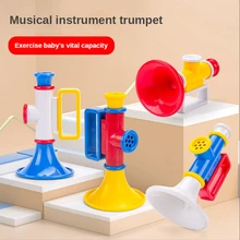 Children's Small Horn Toy Baby's Early Teaching To Play Musical Instruments Infant Funny Whistle Can Play Harmonica
