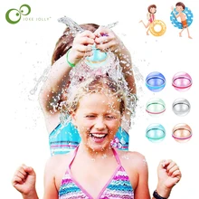 Children's Soft Silicone Water Ball Toy Summer Party Activities Multiplayer Chase Interactive Game Water Fight Reusable Gift XPY