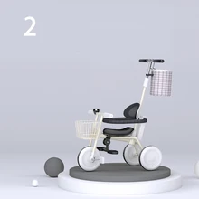 Children's Tricycle Baby Retro Bicycle Kids Simple Stroller Pedal Trike For 1-3-5 Years Old Children