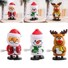 Christmas Clockwork Santa Claus Wind Up Toys Funy Elk Girls Boys Children Gifts Snowman Novel Walking Toys Xmas Clockwork E0q6