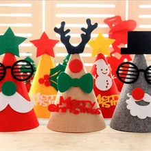 Christmas Decorations Non-woven Christmas Hats For Children And Adults Christmas Hats For Holiday Parties