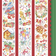 Christmas Transparent Washi Masking PET Tape Collage Carding Making Material