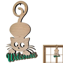 Christmas Welcome Sign Door Hanger For Living Room Front Door Porch Decor Wizards Welcome Plate 2023 Navidad Decor Wood Board