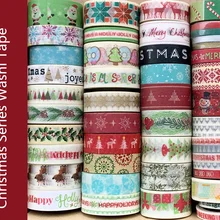 Christmas series basic design washi tape for gift wrapping holiday washi paper tape for DIY decoration