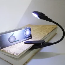 Clip reading lamp Book Light Mini Reading Light White Flexible Easy Clip Lamp Read Night Reading Lamp in Bed with Battery